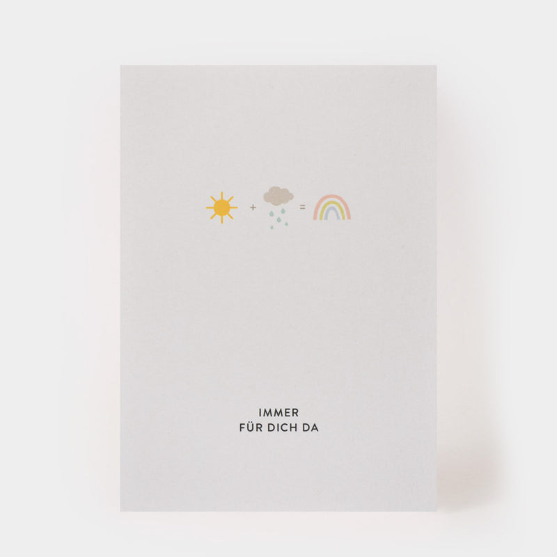 postcard "Here for you"