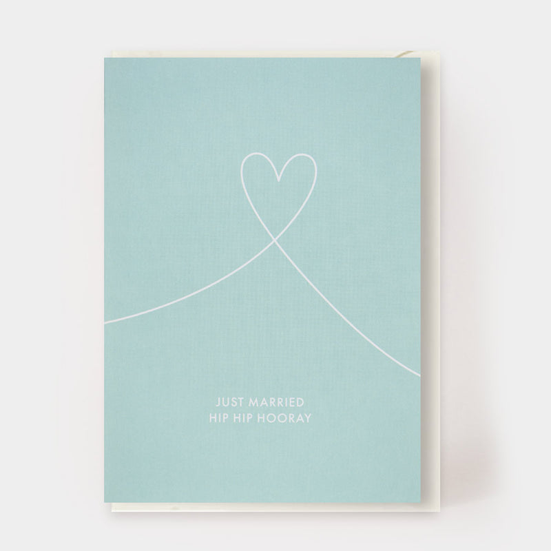 Klappkarte mit Kuvert "Just Married"