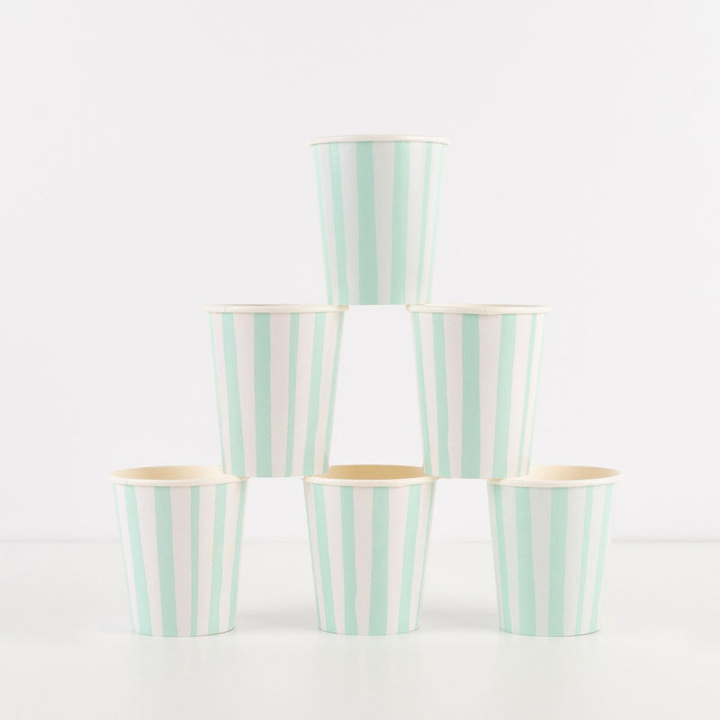 Becher STREIFEN MINT