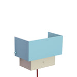 Wandlampe ARTE Blau/Sandfarben