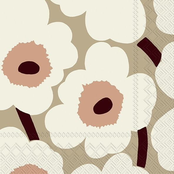 Servietten UNIKKO Cream 25 x 25 cm