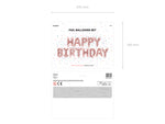Happy Birthday, 340x35cm, lila - Folienballon