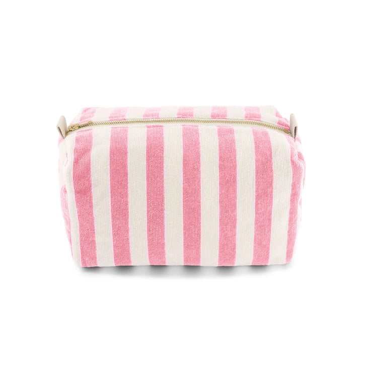 Kulturtasche - Gestreift/Rose