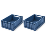 Folding box "Weston" small pack of 2 indigo blue