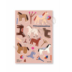 Dishwasher-safe stickers "Horses"
