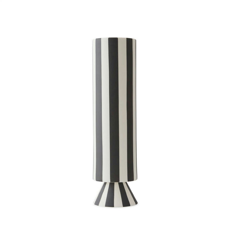 Vase TOPPU schwarz/weiß