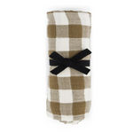 Musselin Tuch Vichy Oliv-