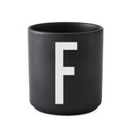 ABC Cups Black - Design Letters