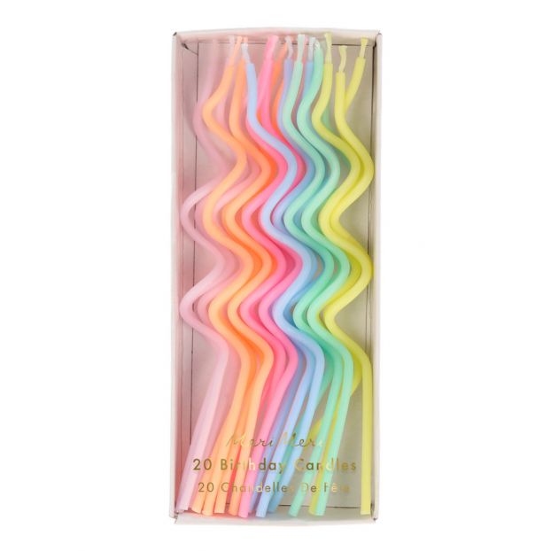 Pastell Swirl Kerze