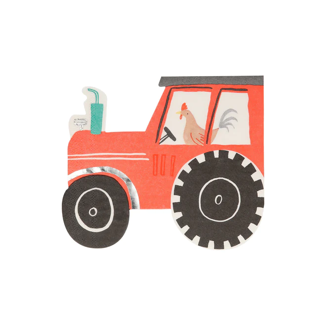 tractor napkins