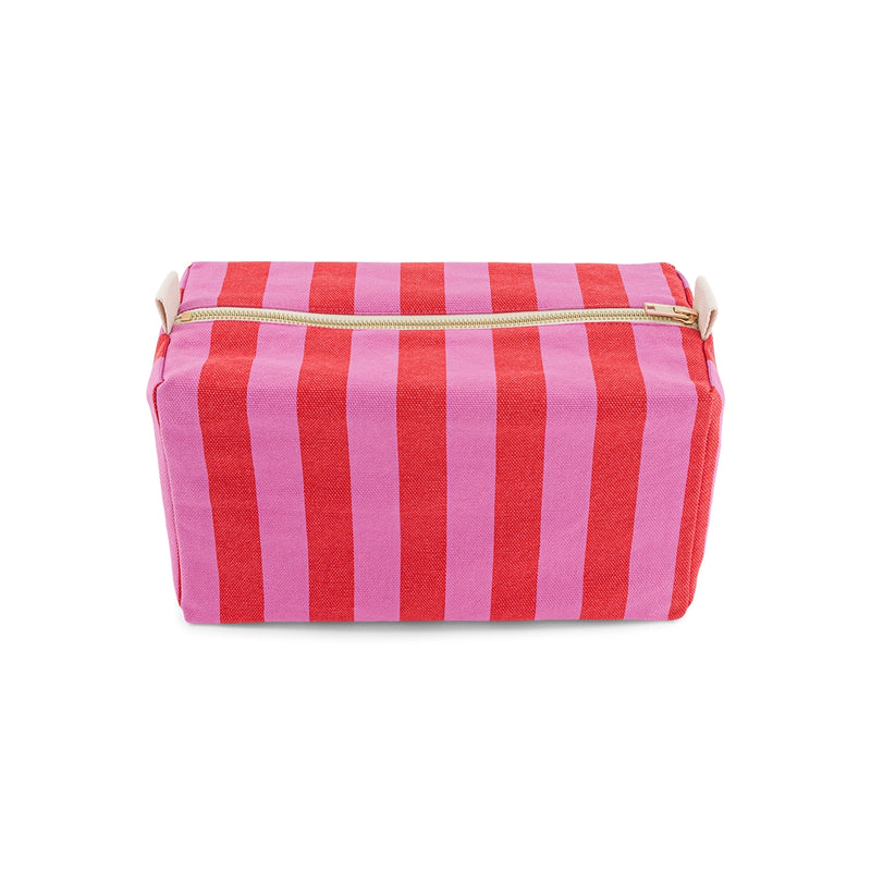 Kulturtasche - Orchidee/Tomate gestreift