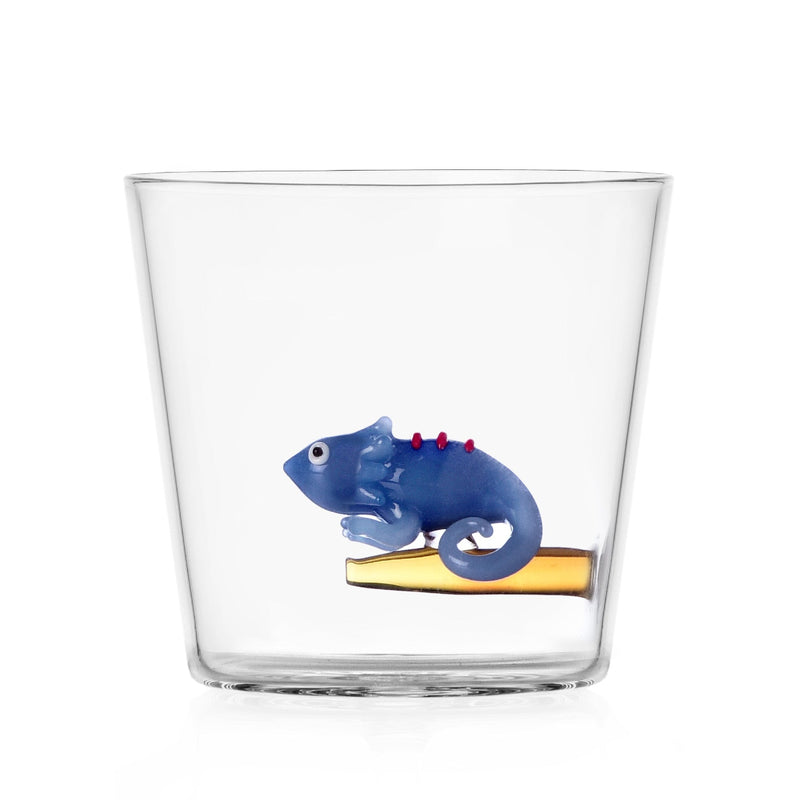 Glas mit Chameleon