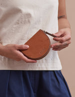 Geldtasche LAURA - Cognac Klassisches Leder