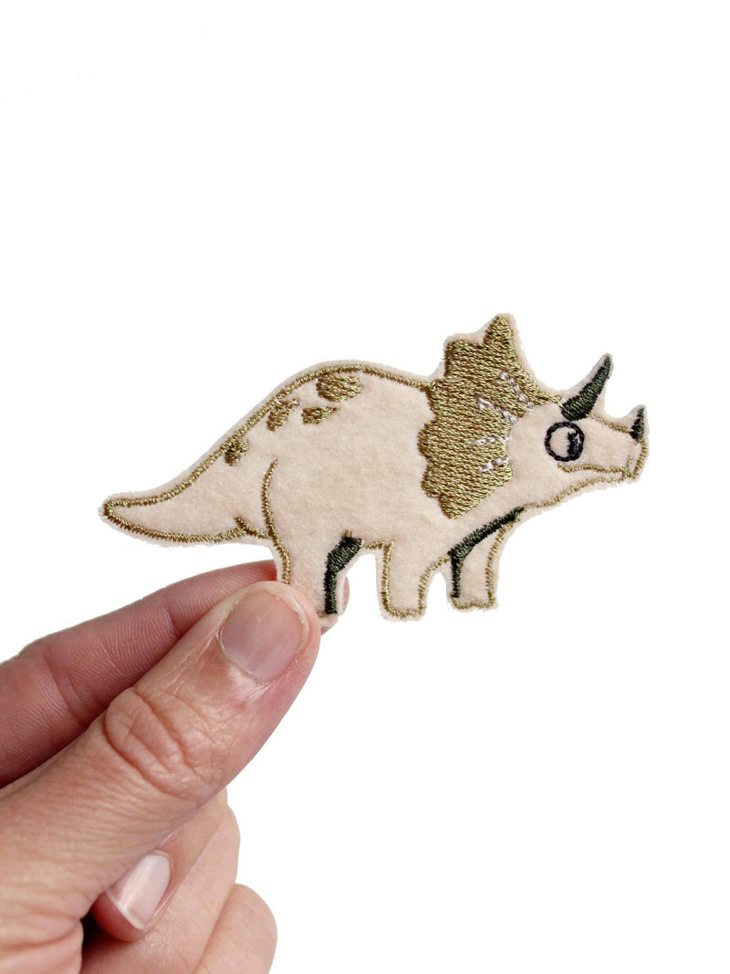 Aufnäher - Dino Triceratops Bügelflicken