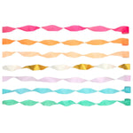 Bunte Krepppapier Girlande