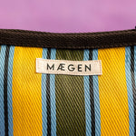 Kulturtasche Schokolade/Gelb/Olive