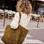 Tasche Elisa - Kreuzkümmel & Zebra
