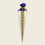 Schultüte Smile Streifen flieder 70 cm