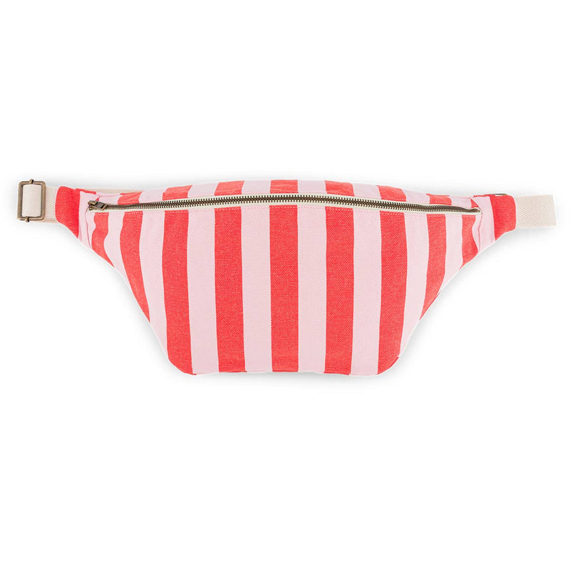 Bauchtasche - Tomate/Candy Pink gestreift