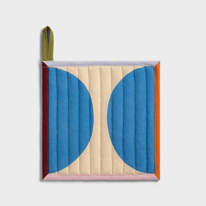 Topflappen Blau