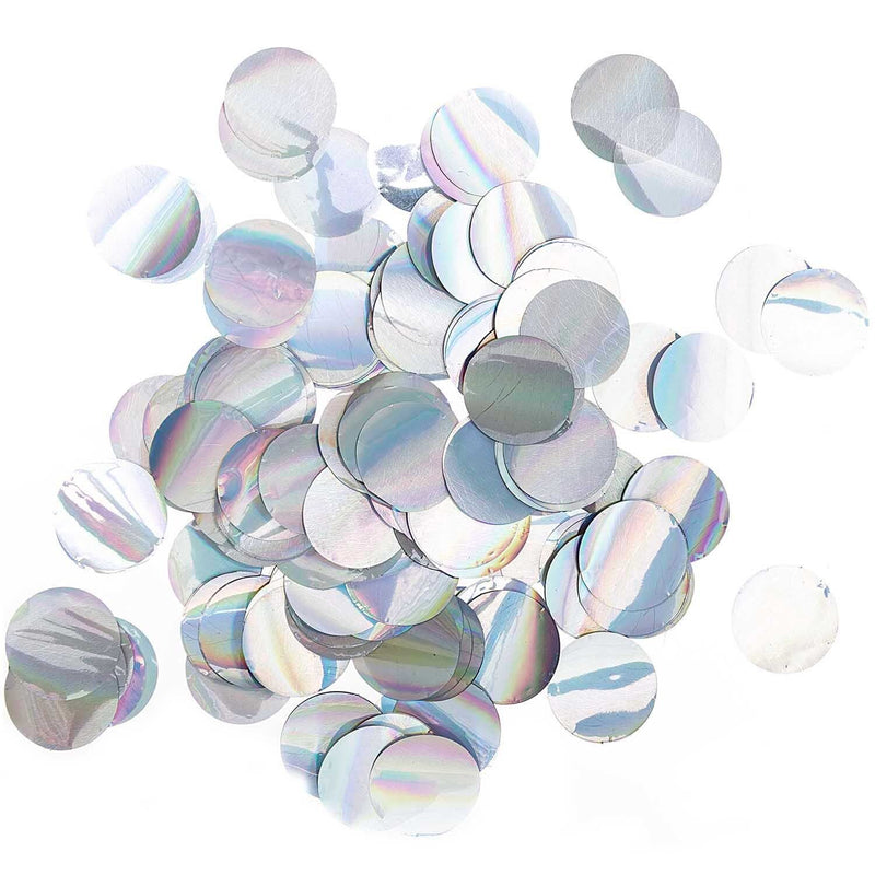 Konfetti Silber irisierend