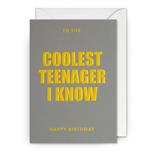 Grußkarte COOLEST TEENAGER