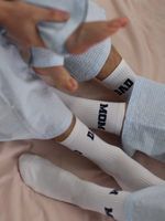 DAD College Socken - Weiß/Blau