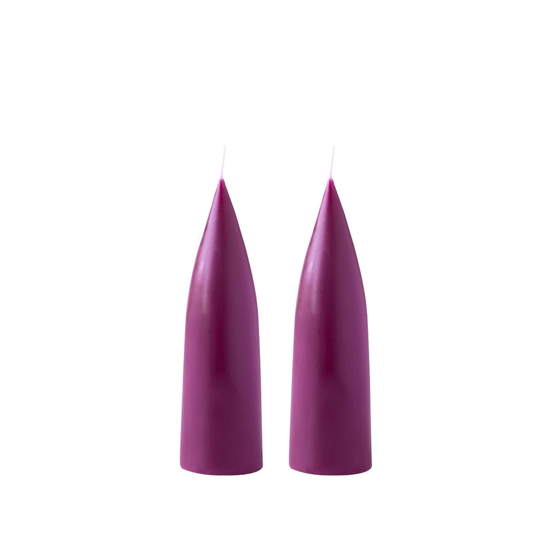 Kerze "Cone" 20 cm - Heather | 1 Stück
