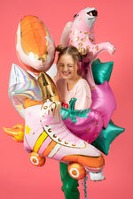 Rollschuh - Folienballon