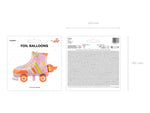 Rollschuh - Folienballon
