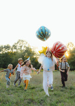Folienballon Sternenkugel, 75 cm, grün