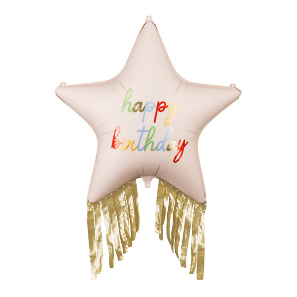 Folienballon Heliumballon happy birthday stern