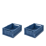 Folding box "Weston" medium 2 pack indigo blue