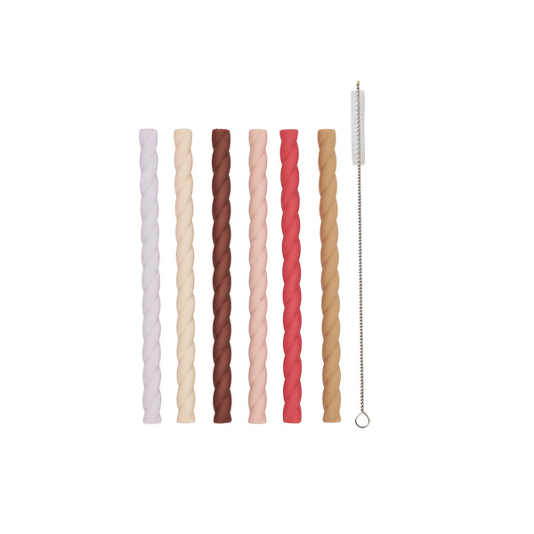 Silikon Strohalme MELLOW 6erPack