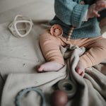 Babydecke Grau Melange