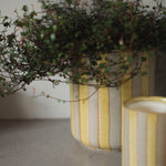 Blumentopf LINE - shiny yellow