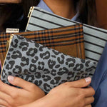 Pouch L Schwarz/Himmelblau