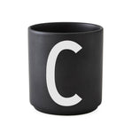 ABC Cups Black - Design Letters