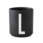 ABC Cups Black - Design Letters