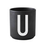 ABC Cups Black - Design Letters