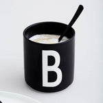 ABC Cups Black - Design Letters